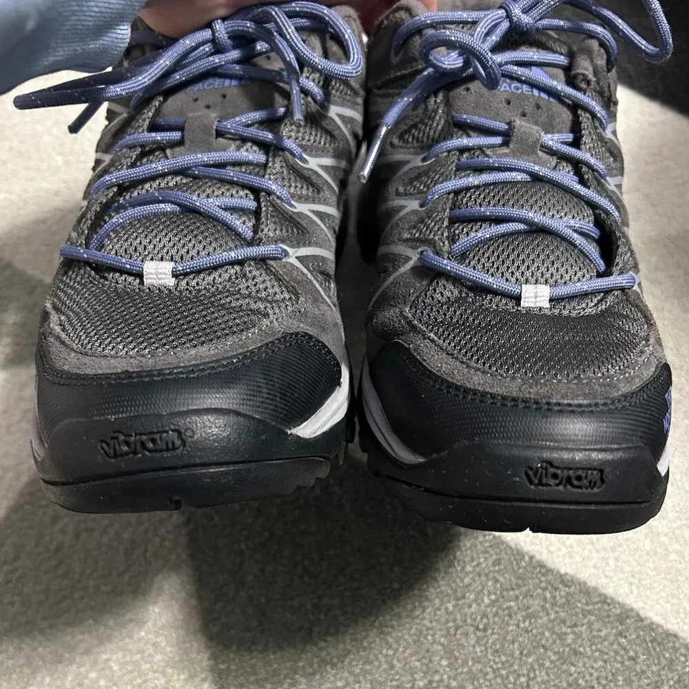 THE NORTH FACE Storm Ill WP Hiking Gray/Marlin‎ Blue Sneakers Women's Size 10